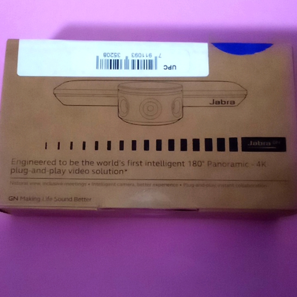 Jabra 180degree panoramic intelligent 4K plug and play video solutions camera
